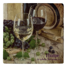Vidros de vinho, de uvas, de barril, russos, de vi
