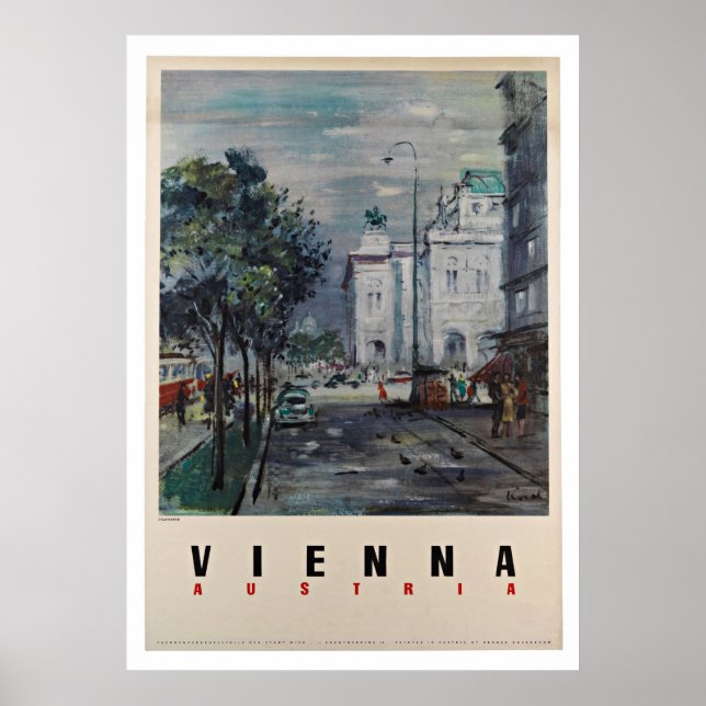 Viena Áustria - Posters Viagens vintage (Frente)