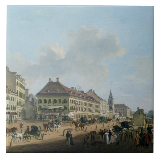 Viena, o passeio, 1824 (óleo em canvas) (Frente)