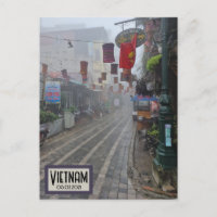 Vietnam Foggy Street, Cartão postal personalizável