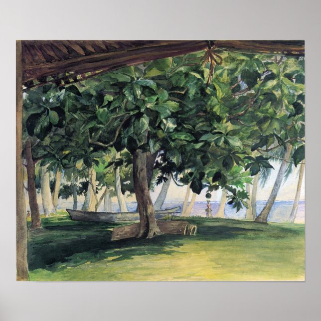 'View From Hut' - John LaFarge Impressão (Frente)