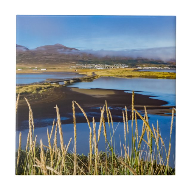 View on Saudarkrokur and Skagafjordur, Islândia (Frente)