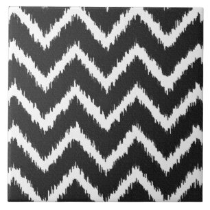 Vigas de Ikat - preto e branco