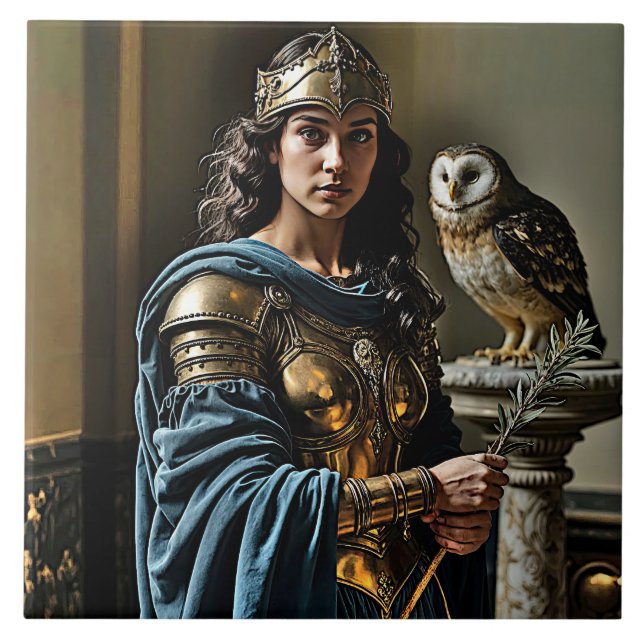 Vigília Silenciosa de Minerva - Deusa Romana (Frente)