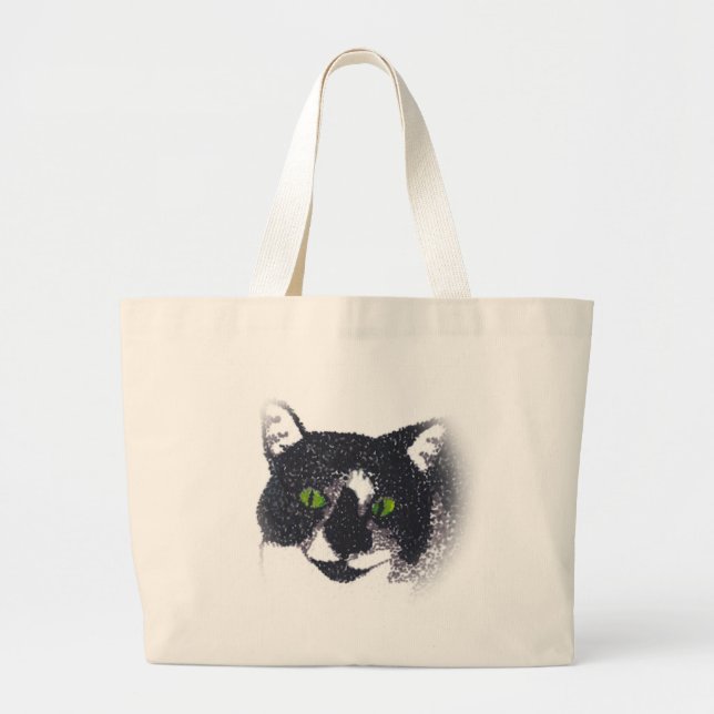 Vigneta de Bolsas de rosto de gato Tuxedo (Frente)