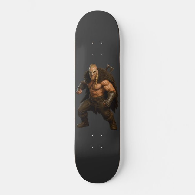 Viking Barbarian Hero Skateboard (Frente)