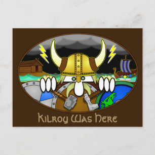 Viking Kilroy Cartão postal 2