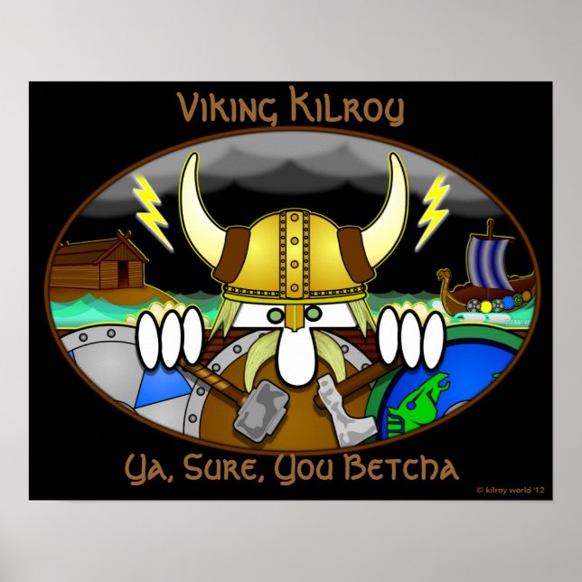 Viking Kilroy Poster (Frente)