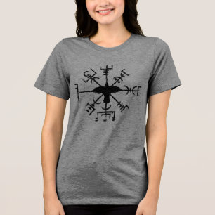Viking Vegvisir Crow Sigil Black Raven Rune