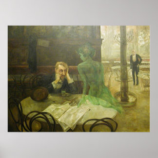Viktor Oliva. Absinthe Drinker Poster