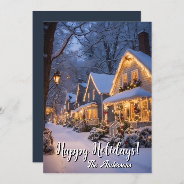 Vila de Natal 4, Boas Festas, Cartão de Natal (Frente/Verso)