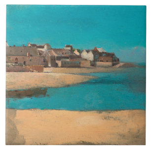 Vila do Mar na Bretanha por Odilon Redon