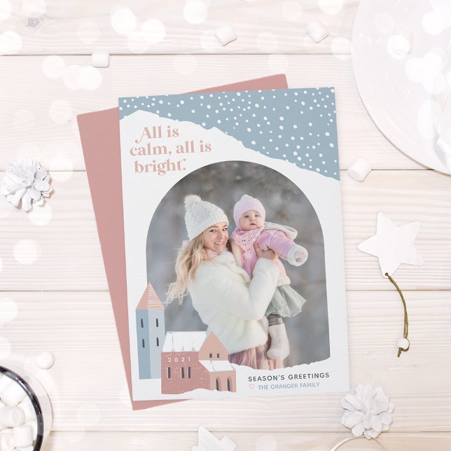 Vila Snowy | Cartão de Férias Fotográficas (Criador carregado)