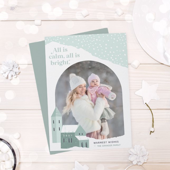 Vila Snowy | Cartão de Férias Fotográficas (Criador carregado)