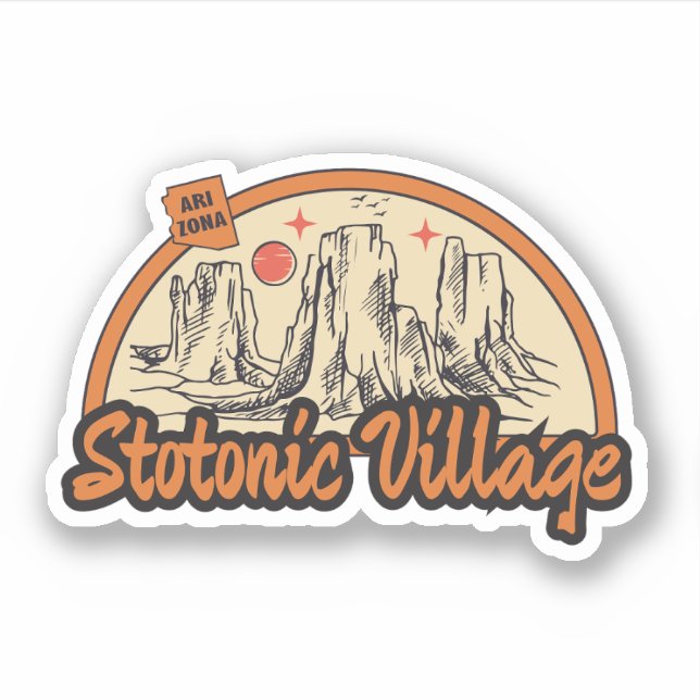 Vila Stotonic, Arizona  Adesivo (Frente)