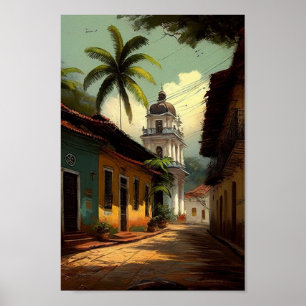 Villa Colonial Brasil, Poster de Arte de Palma em 