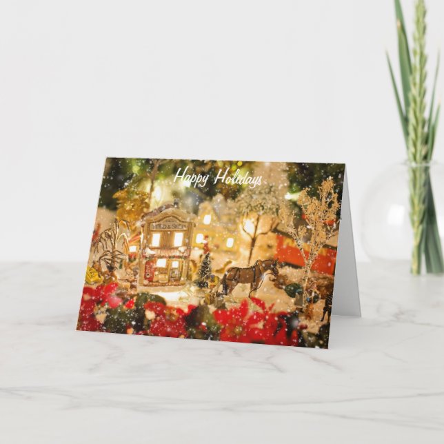 Village Winter Wonderland - Cartão de Saudação (Frente)