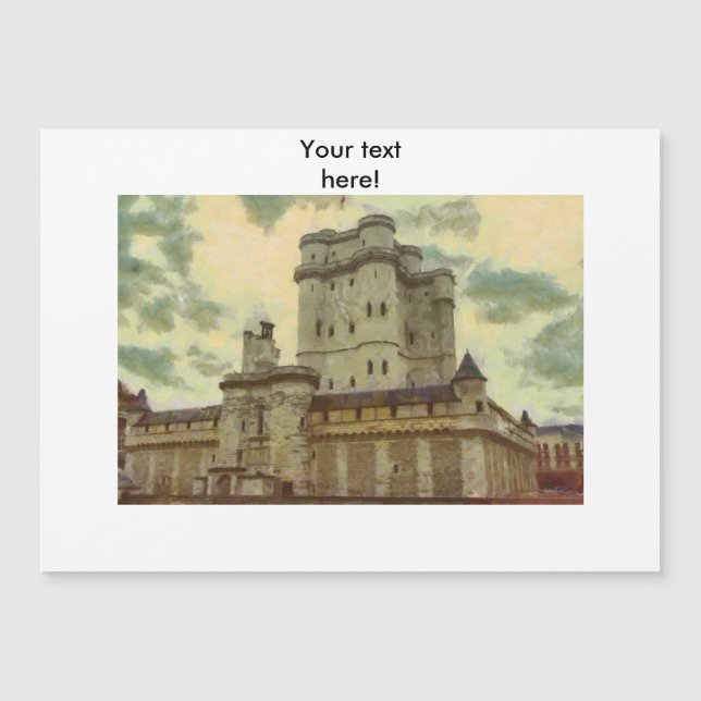 Vincennes Castle, pintura de Paris (Frente)