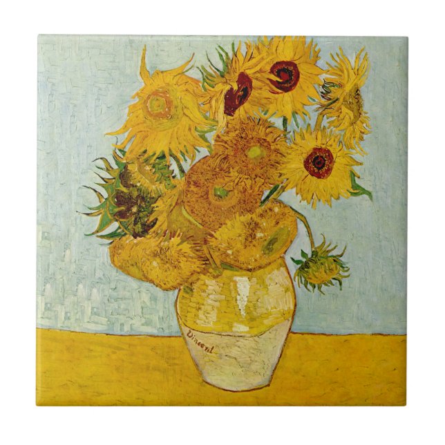 Vincent Van Gogh 12 Girassóis Impressionista (Frente)