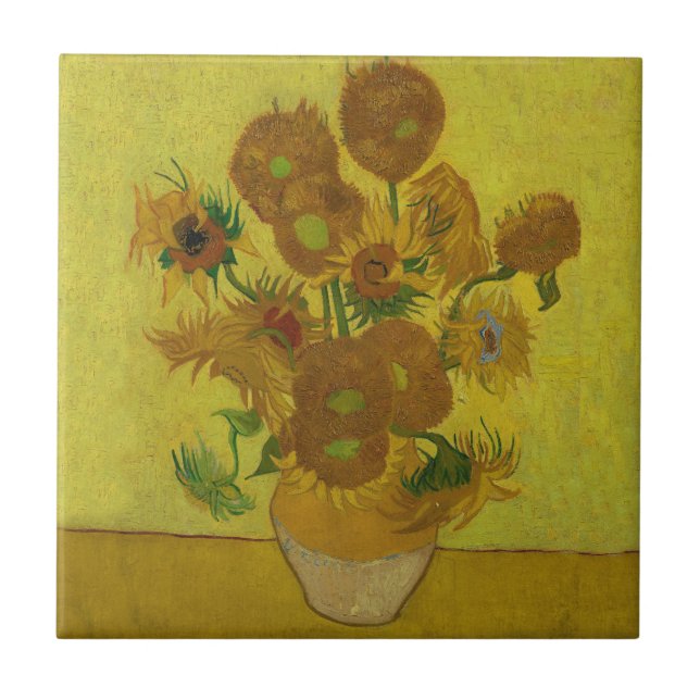 Vincent Van Gogh 15 Sunflower Painting (Frente)