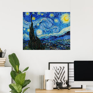 Vincent Van Gogh A Noite Estrelada Impressão de Ar