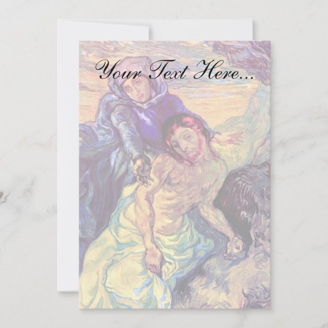 Vincent Van Gogh - A Pieta - Jesus e Virgem Maria (Frente)