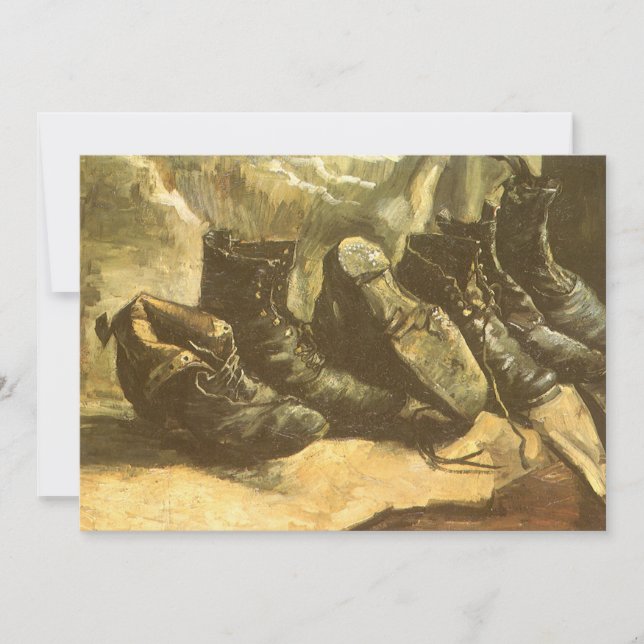 Vincent van Gogh - Ainda vive três pares de Calçad (Frente)