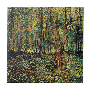 Vincent Van Gogh - Árvores e Sub-bosque Arte Fina
