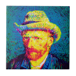 Vincent Van Gogh - Autorretrato com Chapéu Pop Art