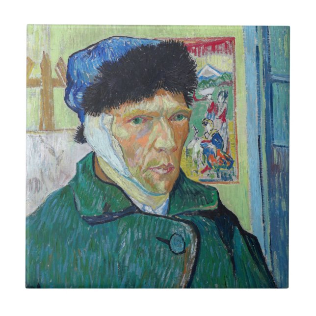 Vincent van Gogh - Autorretrato com ouvido colado (Frente)