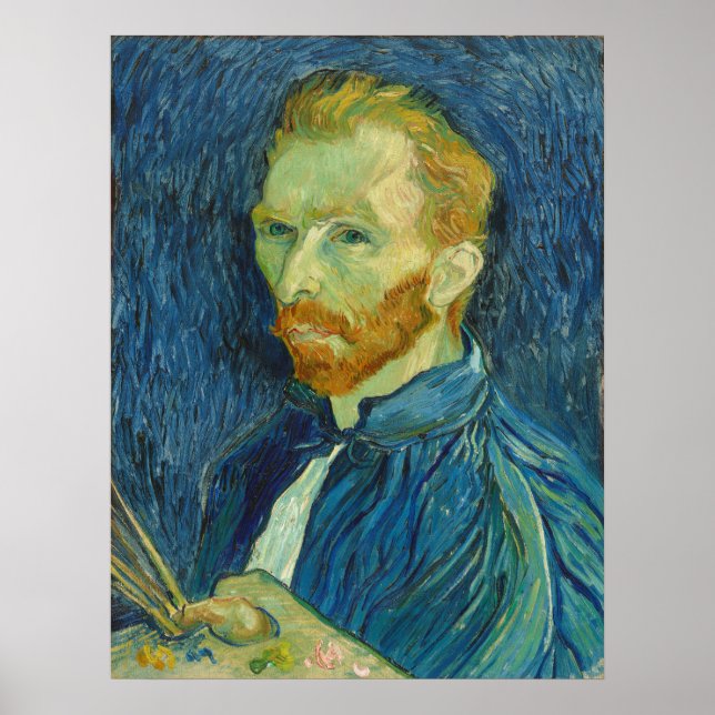Vincent van Gogh: Autorretrato, Poster de 1889 (Frente)