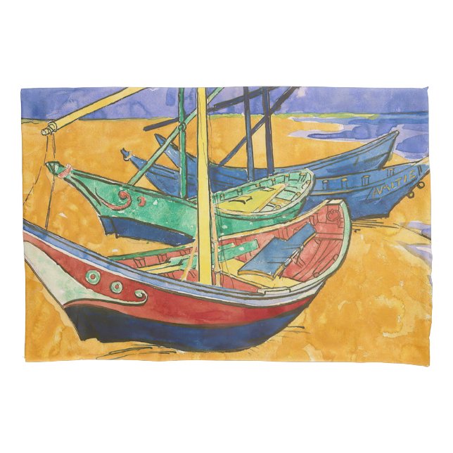 Vincent van Gogh - Barcos de Pesca na Praia (Frente)