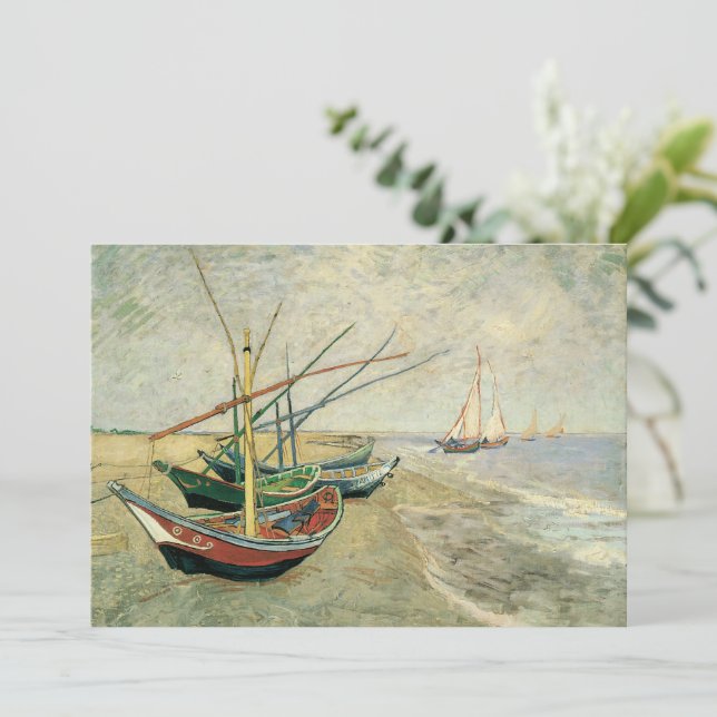 Vincent van Gogh - Barcos de Pesca na Praia (Em pé/Frente)