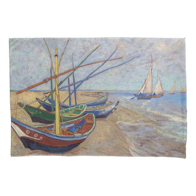 Vincent van Gogh - Barcos de Pesca na Praia (Frente)