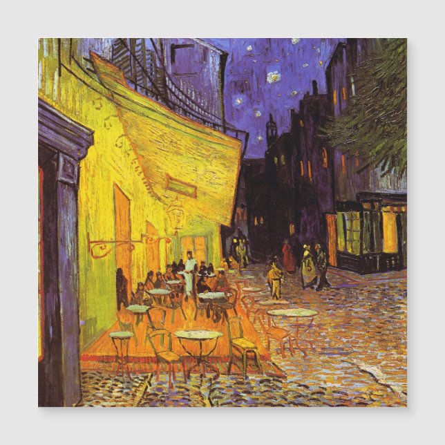 Vincent Van Gogh Cafe Terrace À Noite Em Belas Art (Frente)