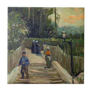 Vincent van Gogh - Caminho Íngreme em Montmartre