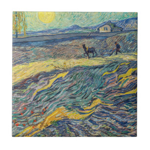 Vincent van Gogh - Campo com Agricultores a Lavar