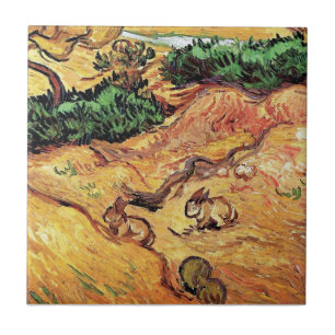 Vincent Van Gogh - Campo com Dois Coelhos Arte Fin