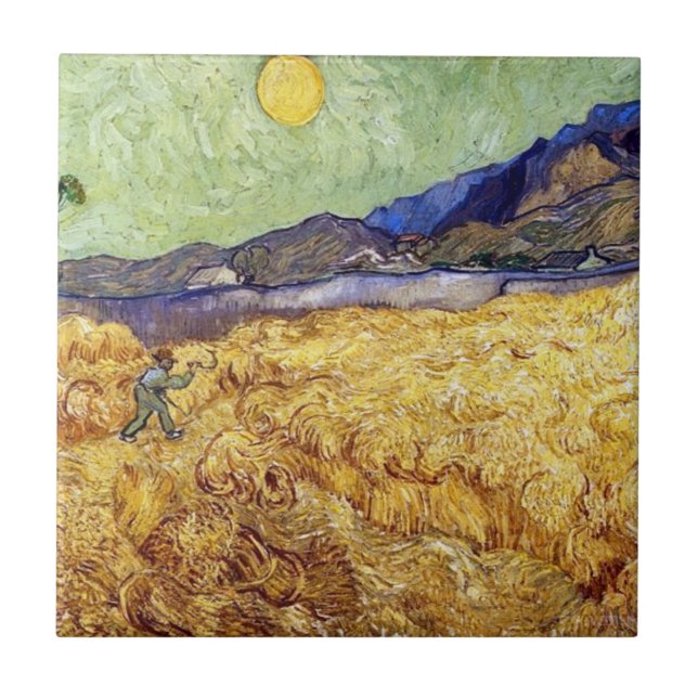 Vincent Van Gogh - Campo de Trigo com Ceifador e S (Frente)