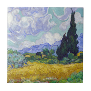 Vincent Van Gogh - Campo de Trigo com Ciprestes