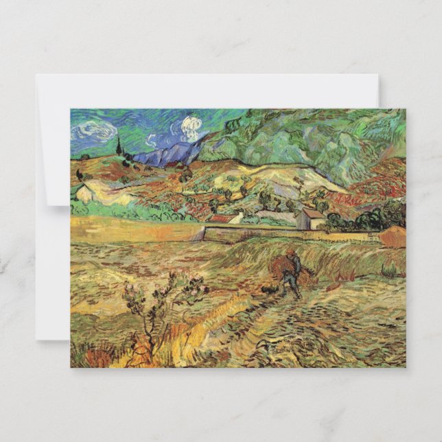 Vincent van Gogh - Campo de trigo fechado com camp (Frente)