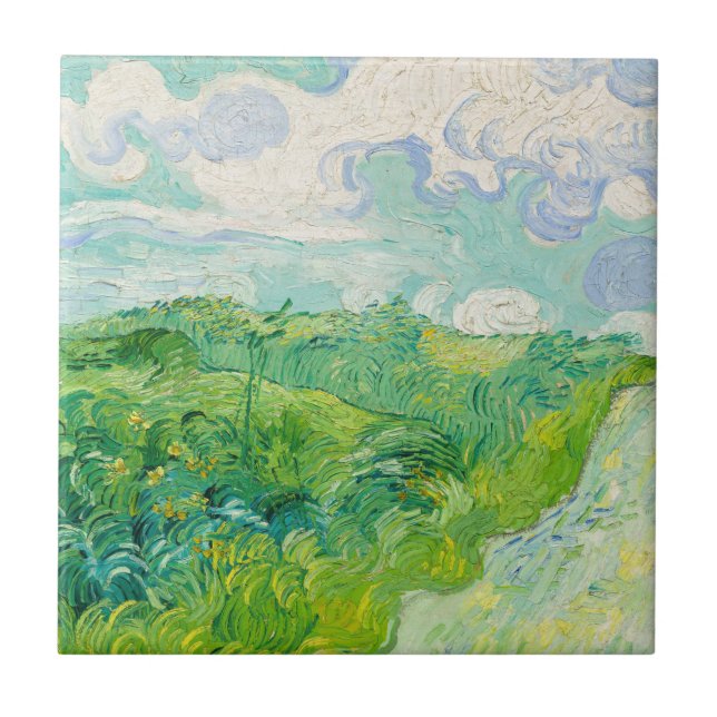 Vincent van Gogh - Campo de Trigo Verde, Auvers (Frente)