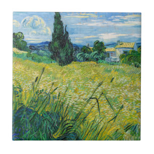 Vincent van Gogh - Campo de Trigo Verde com Cipres