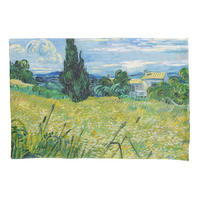 Vincent van Gogh - Campo de Trigo Verde com Cypres (Frente)