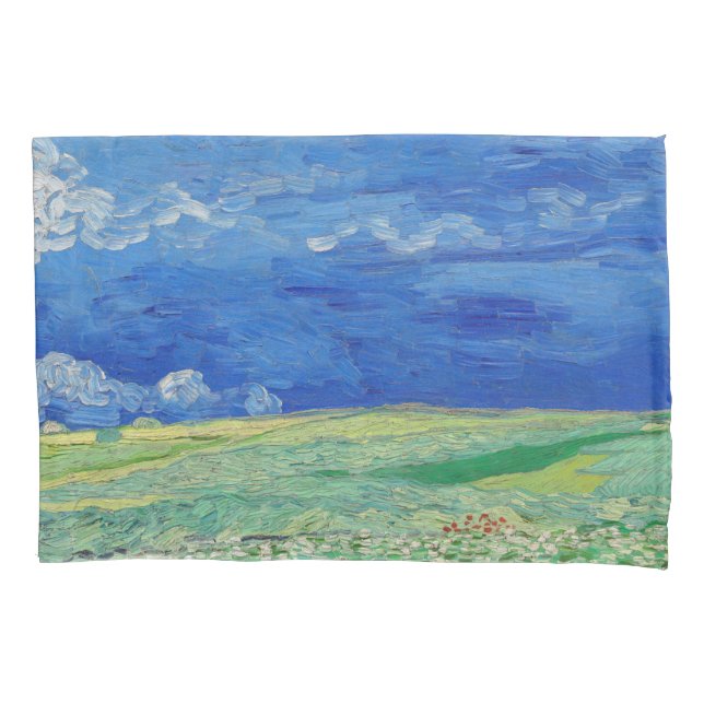 Vincent van Gogh - Campos de rodas sob as nuvens d (Frente)