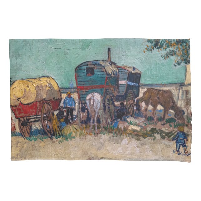 Vincent Van Gogh - Caravanas, Campo de Ciganos per (Frente)