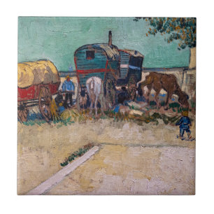 Vincent Van Gogh - Caravanas, Campo de Ciganos per
