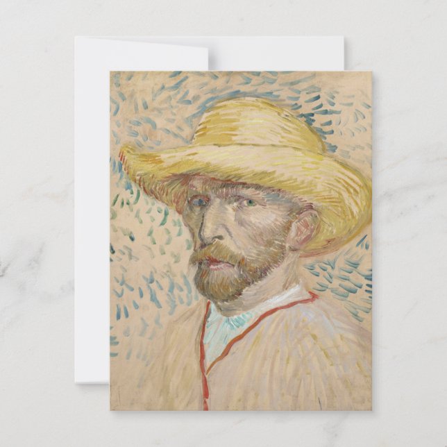Vincent van Gogh, Convite autorretrato (Frente)