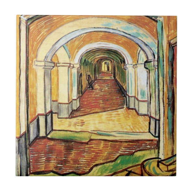 Vincent Van Gogh - Corredor do Hospital Saint-Paul (Frente)