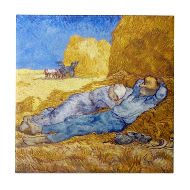 Vincent Van Gogh - Descanso Noturno Do Trabalho -  (Frente)